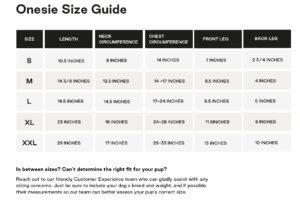 Feather Knit Onesie Size Chart
